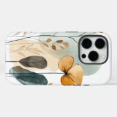 Boho Chic Waterverf Bloem Groen Blauw Case-Mate iPhone Case (Achterkant (horizontaal))