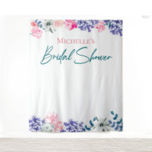 Boho Chic Waterverf bloemen Aangepaste Bruiloftssh