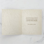 Boho Chic Waterverf Bloemen Koe Schedel Huwelijk Bedankkaart (Binnen)