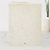 Boho Chic Waterverf Bloemen Koe Schedel Huwelijk Bedankkaart (Achterkant)