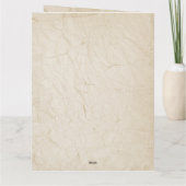 Boho Chic Waterverf Bloemen Koe Schedel Huwelijk Bedankkaart (Achterkant)