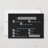 Boho Chic Waterverf Bloemen Koe Schedel Huwelijk RSVP Kaartje (Achterkant)