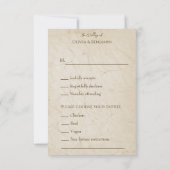 Boho Chic Waterverf Bloemen Koe Schedel Huwelijk RSVP Kaartje (Achterkant)