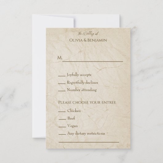 Boho Chic Waterverf Bloemen Koe Schedel Huwelijk RSVP Kaartje (Achterkant)