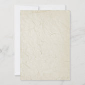 Boho Chic Waterverf Bloemen Koe Schedel Huwelijk Save The Date (Achterkant)