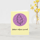 Boho Chic Waterverf Bloemendeken Inspirerend Kaart (Gele Bloem)