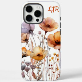 Boho Chic Waterverf Floral iPhone 16 Pro Max Hoesje