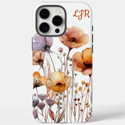 Boho Chic Waterverf Floral Case-Mate iPhone Case (Achterkant)