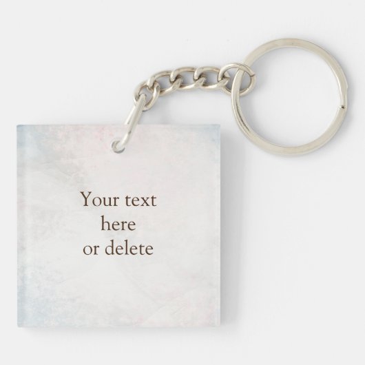 Boho Chic Waterverf Floral Koe Schedel Sleutelhanger (Achterkant)