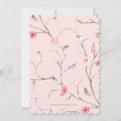 Boho chic waterverf florale tuin moderne douche kaart (Achterkant)