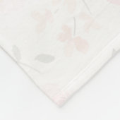 Boho Chic Waterverf florals Gepersonaliseerde stat Fleece Deken (Hoek)