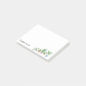 Boho Chic Waterverf Greenery Potted Houseplant No Post-it® Notes (Schuin)