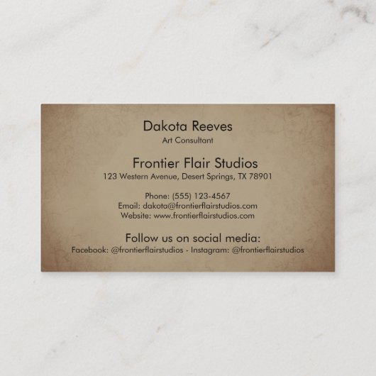 Boho Chic Waterverf Zonnebloem Veer Koe Schedel Visitekaartje (Achterkant)