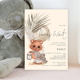 Boho Chic we kunnen Baby shower afwachten Kaart
