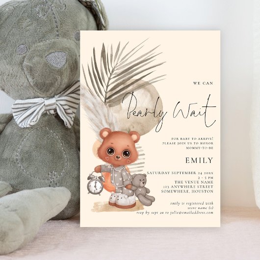 Boho Chic we kunnen Baby shower afwachten Kaart