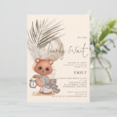 Boho Chic we kunnen Baby shower afwachten Kaart (Staand voorkant)