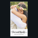 Boho Chic | Weddenschap Hartelijk dank Bedankkaart<br><div class="desc">Foto's met dank aan ©Blush Photography Voor meer kleuren en stijlen bezoek onze winkel!</div>