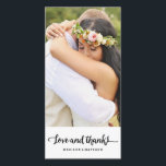 Boho Chic | Weddenschap Hartelijk dank Bedankkaart<br><div class="desc">Foto's met dank aan ©Blush Photography Voor meer kleuren en stijlen bezoek onze winkel!</div>