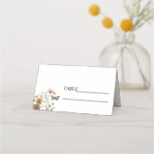 Boho Chic Wedding Place Card Plaatskaartje (Voorkant)