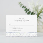 Boho Chic Wedding RSVP Kaartje (Staand voorkant)
