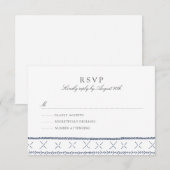 Boho Chic Wedding RSVP Kaartje (Voorkant / Achterkant)