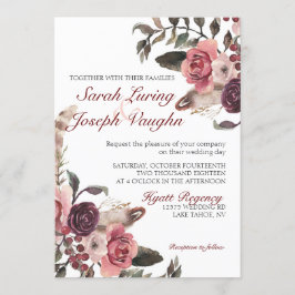 Boho Chic Wedding Uitnodiging