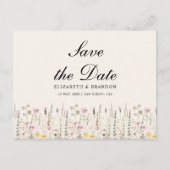 Boho Chic Wedding with Beige Flowers Briefkaart (Voorkant)