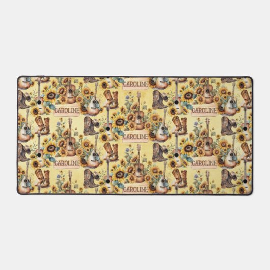 Boho Chic Westerne zonnebloemen | Gitaren |Naam la Bureaumat (Voorkant)