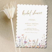 Boho Chic Wilde Bloem Bruidsdouche Kaart