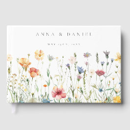Boho Chic Wilde Bloem Bruiloft Gastenboek