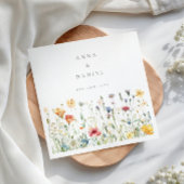 Boho Chic Wilde Bloem Bruiloft Servet