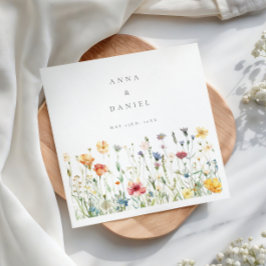 Boho Chic Wilde Bloem Bruiloft Servet