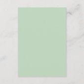 Boho Chic Wildebloem Bruiloft Details Informatiekaartje (Achterkant)