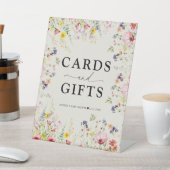 Boho Chic Wildflower Baby shower Teken Reclamebord Met Voetstuk (Insitu)