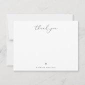 Boho Chic Wildflower Bedankt Notitiekaartje (Voorkant)