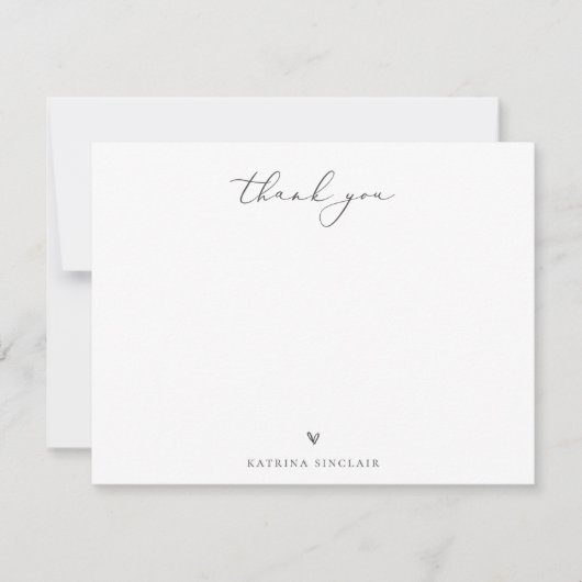 Boho Chic Wildflower Bedankt Notitiekaartje (Voorkant)