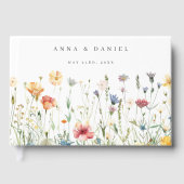 Boho Chic Wildflower bruiloft Gastenboek (Voorkant)