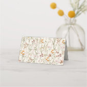 Boho Chic Wildflower bruiloft Plaatskaartje (Achterkant)