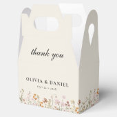 Boho Chic Wildflower Garden Bloom Wedding Bedankdoosjes (Geopend)