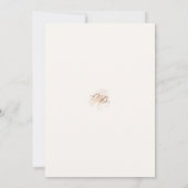 Boho Chic Wildflower Minimalist Garden Wedding Kaart (Achterkant)