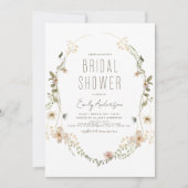 Boho Chic Wildflower Vrijgezellenfeest Kaart (Voorkant)