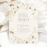 Boho Chic Wildflower Vrijgezellenfeest Kaart<br><div class="desc">Minimalistisch Wildflower Boho Elegant en Modern Script Vrijgezellenfeest for Autumn (Herfst),  Winter,  Spring of Summer Invitations - omvat prachtige en elegante scripttypografie voor de speciale Bride die voor de viering van de bruiloft moet zijn.</div>