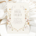 Boho Chic Wildflower Vrijgezellenfeest Kaart<br><div class="desc">Minimalistisch Wildflower Boho Elegant en Modern Script Vrijgezellenfeest for Autumn (Herfst),  Winter,  Spring of Summer Invitations - omvat prachtige en elegante scripttypografie voor de speciale Bride die voor de viering van de bruiloft moet zijn.</div>