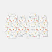 Boho Chic Wildflowers Modern Floral Wedding Bedankdoosjes (Uitgevouwen)