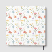 Boho Chic Wildflowers Modern Floral Wedding Gastenboek (Achterkant)
