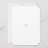 Boho Chic Wildflowers Modern Floral Wedding Kaart (Achterkant)