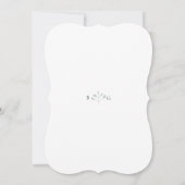 Boho Chic Wildflowers Modern Floral Wedding Kaart (Achterkant)