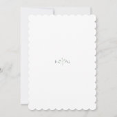 Boho Chic Wildflowers Modern Floral Wedding Kaart (Achterkant)