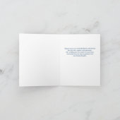 Boho Chic Winter Wonderland Bruiloft Dank u Bedankkaart (Binnen)