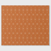 Boho Chic Woestijn Sunburst in Rusty Brown Cadeaupapier (Vlak)